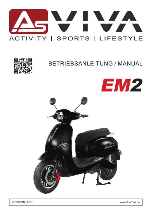 Batterie pour scooter électrique AsVIVA EM2 60V 22.4Ah Li-Ion