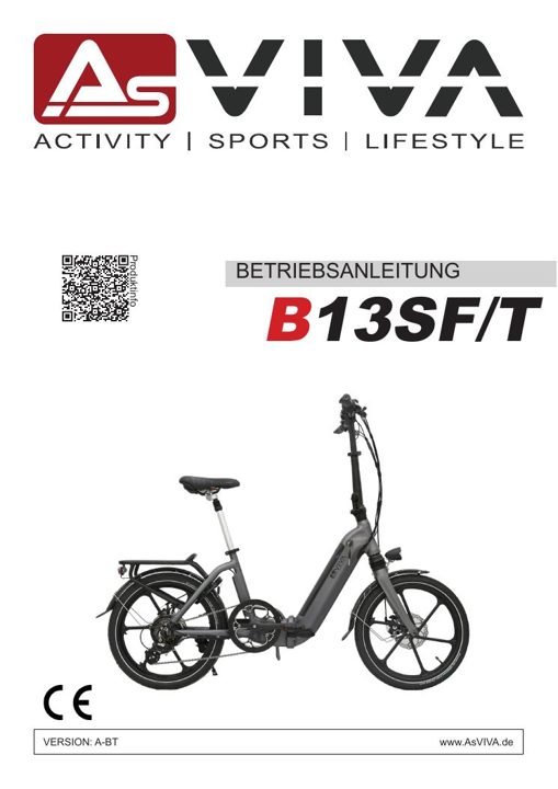 Vélo électrique pliable Stadtfalter B13