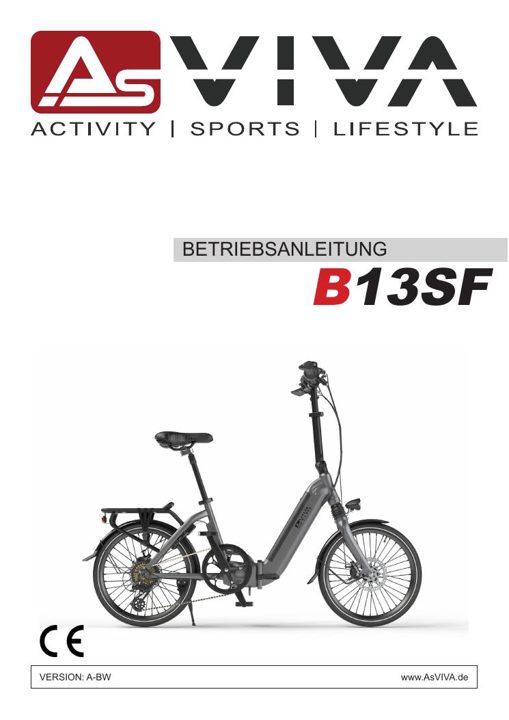 Vélo électrique pliable Stadtfalter B13