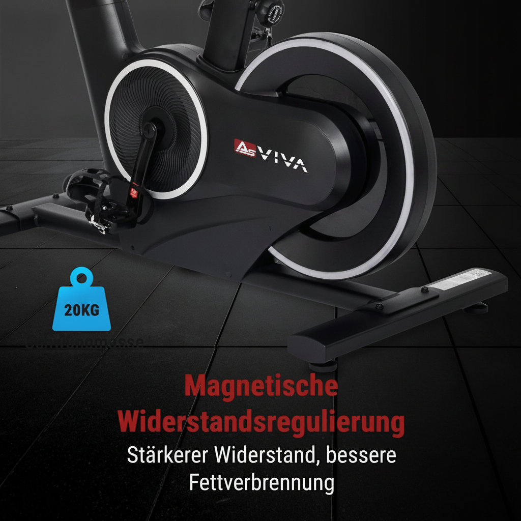 Magnetische Widerstandsregulierung &amp; 20 kg Schwungmasse