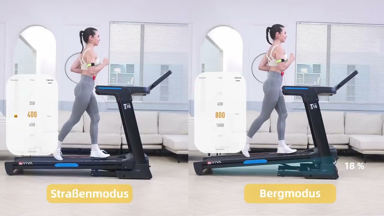 Laufband T16 – Profi Heimtrainer mit Steigung & App | AsVIVA