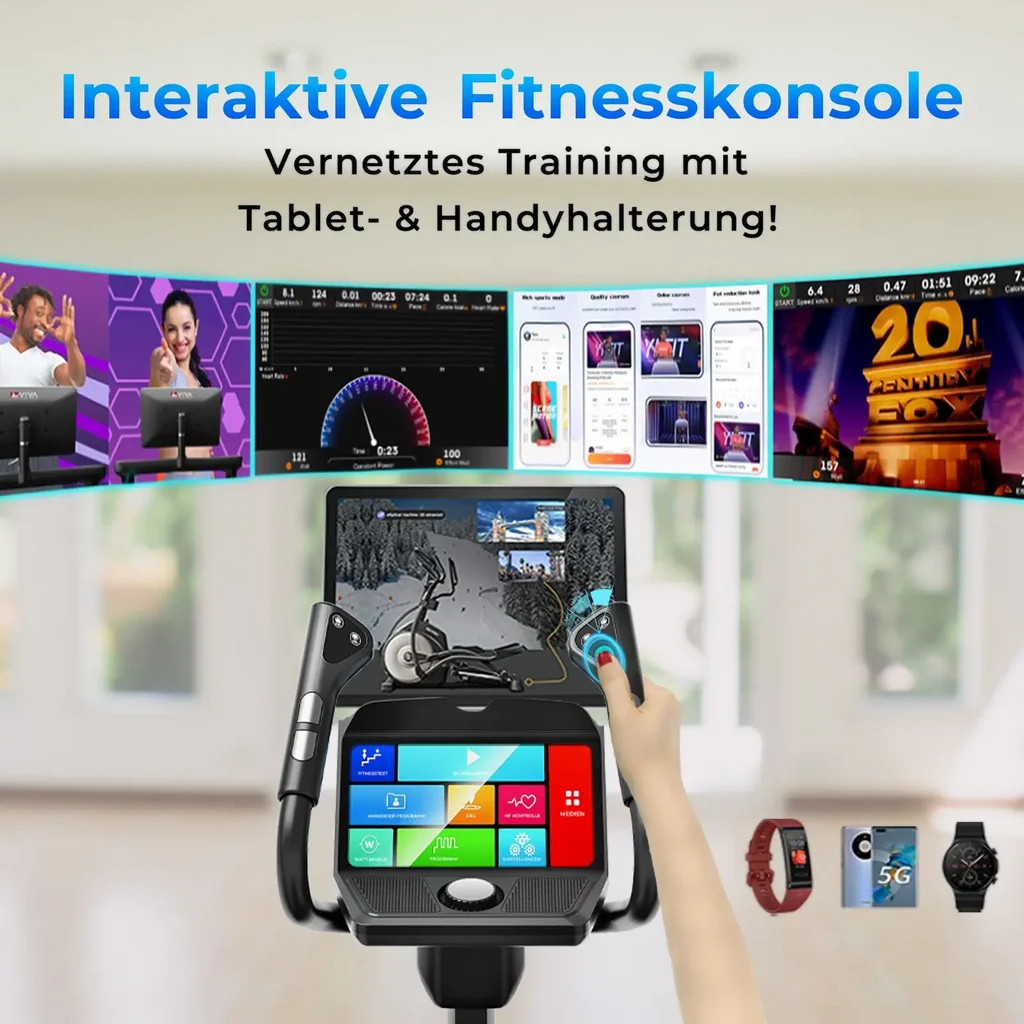 Interaktive Fitnesskonsole & Halterung