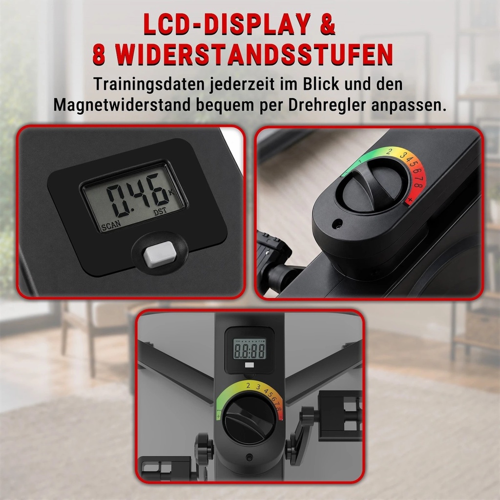 desk-bike-heimtrainer-h26-lcd-display-widerstandsstufen