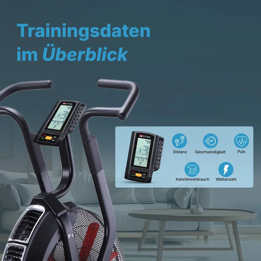 airbike-heimtrainer-asviva-f1-luftwiderstand-trainingsdaten