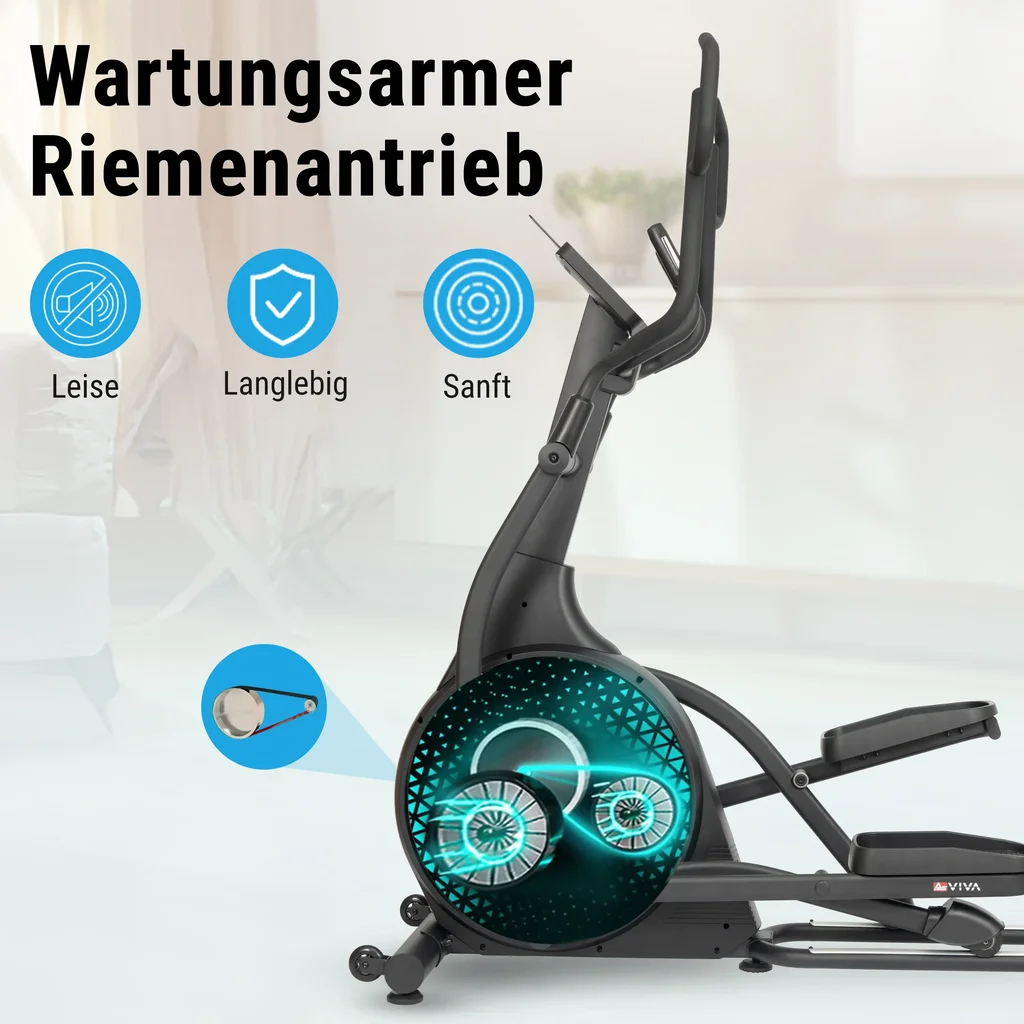 ellipsentrainer-asviva-e4-riemenantrieb
