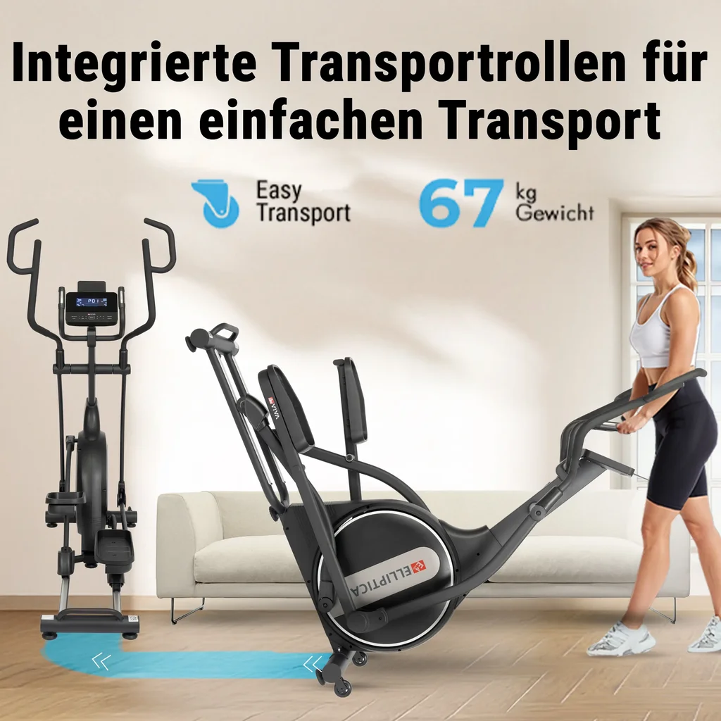 Platzsparend umstellen dank Transportrollen