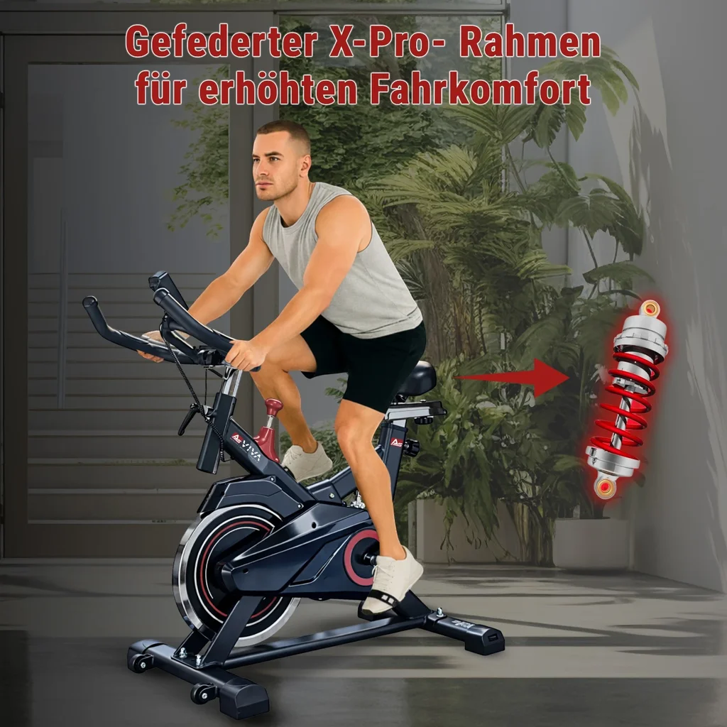 Gefederter X-Pro-Rahmen für mehr Fahrkomfort