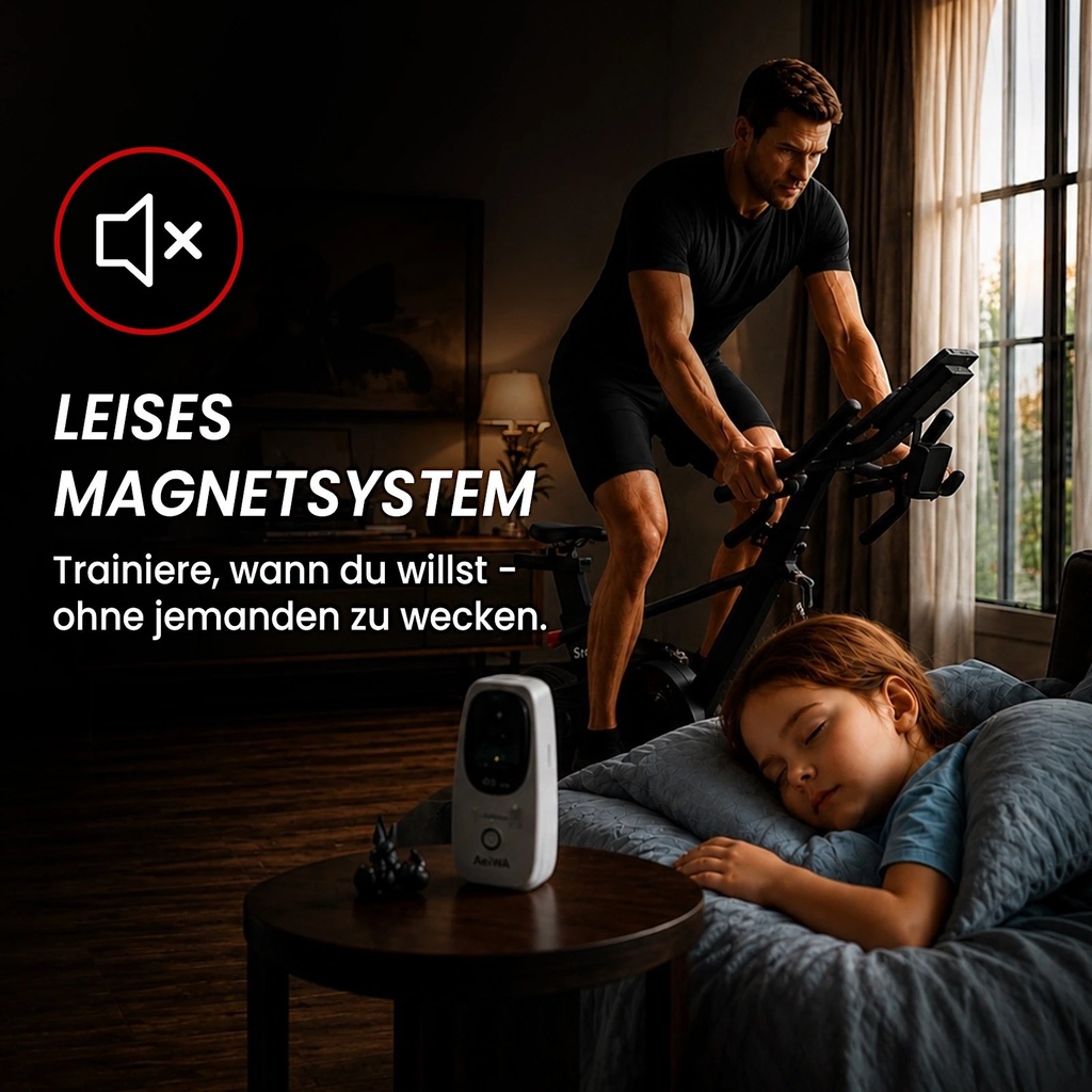 Flüsterleiser Riemenantrieb & Magnetbremse