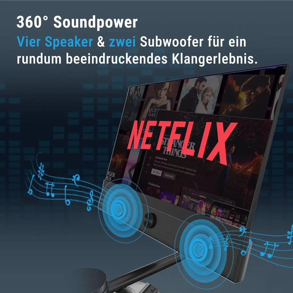 Integrierter 360°-Sound für motivierenden Klang
