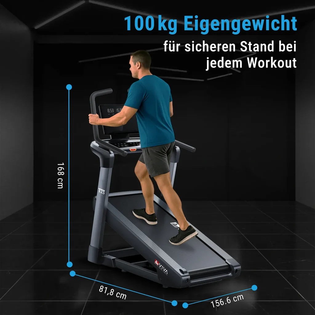 asviva-laufband-t23-pro-climb-eigengewicht.webp